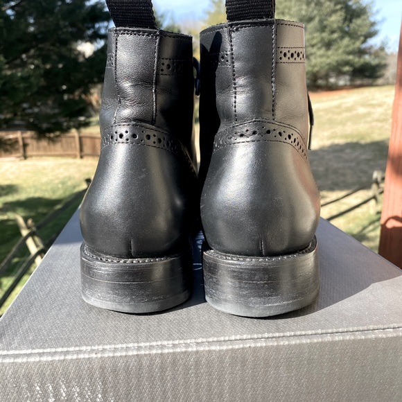 Gently used Thursday black wingtip boots size 10 main image 7